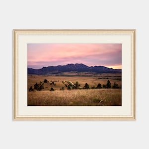 The Flatirons I ~ Boulder, Colorado, Rocky Mountains, Hiking, Nature, Decor, Sunset, Photograph, Artwork, Wall Art