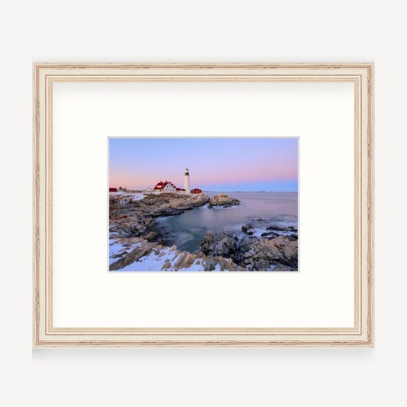 Gift Boxed, Framed Art, Portland Head Lighthouse, Portland, Maine, Framed Print, Coastal, Maine Gift, Art, Gift, Lighthouse Art, Nautical