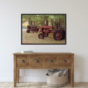Country Art, Foster, Rhode Island, Vintage, Tractors, Autumn Photography, Farm, New England Photograph, Country Home Decor, Fall Decor, RI image 9