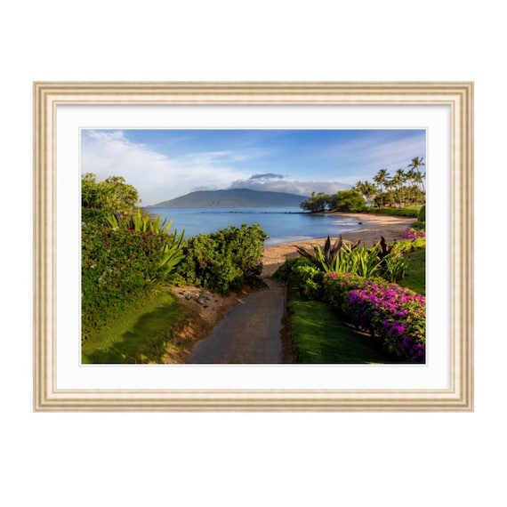 Ulua Beach, Wailea, Maui Hawaii Photograph: Coastal Seascape Art Print