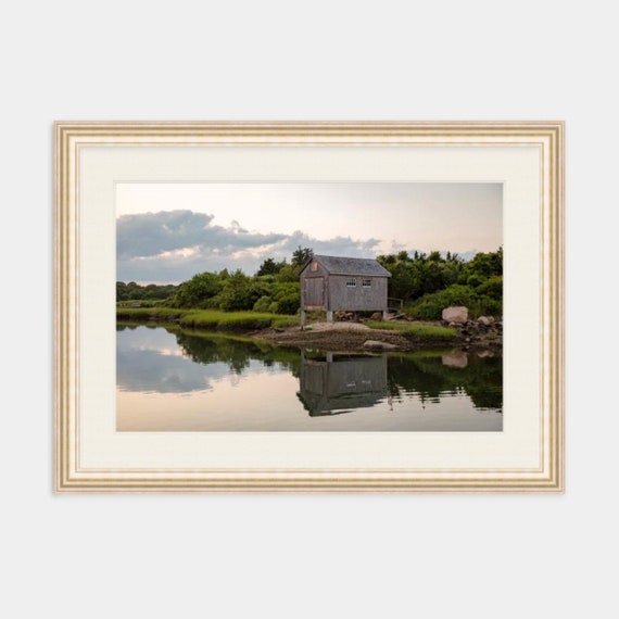 Framed Art, Nashaquitsa Pond, Martha’s Vineyard, Chilmark, Framed Print, Coastal Art, Sunset Artwork, New England,Martha’s Vineyard Wall Art