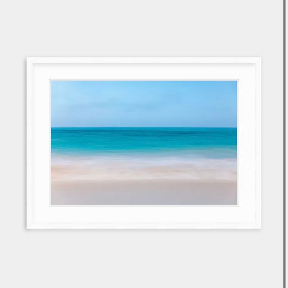 Framed Art, Bermuda, Elbow Beach, Ocean Art, Beach Art, Bermuda Artwork, Framed Print, Framed Bermuda Art, Beach, Ocean, Pink Sand, Artwork