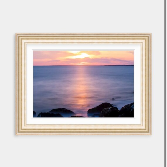 Coastal Artwork, Canvas Wall Art, Sakonnet Point, Little Compton, Rhode Island, Coastal Canvas Art, New England, Sunset Photography