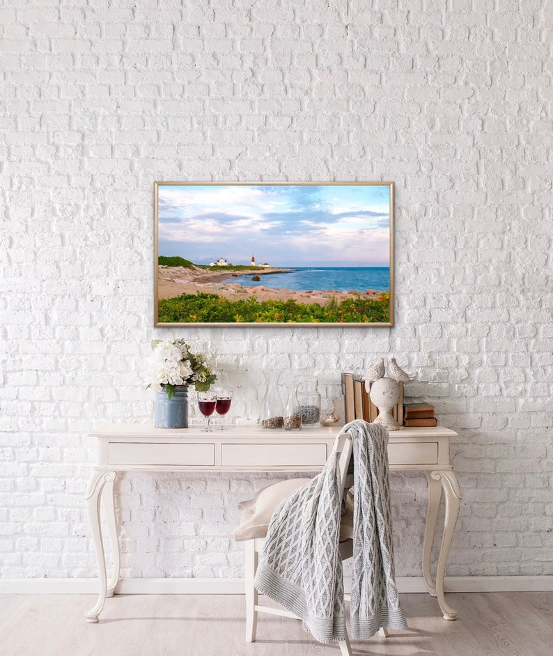 Point Judith Lighthouse Panoramic Narragansett Rhode Etsy