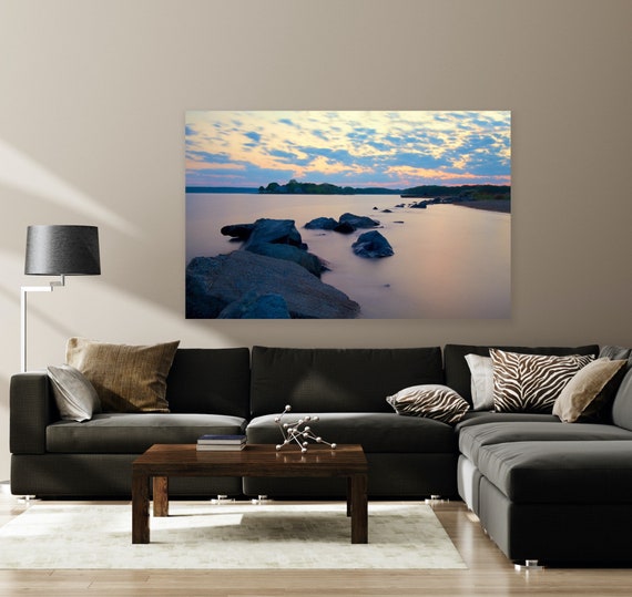 Rhode Island Photography, Oakland Beach, Brushneck Cove, Rhode Island, Canvas, Wall Art, Photography, Sunset, Seascape, Beach, Home Decor,RI