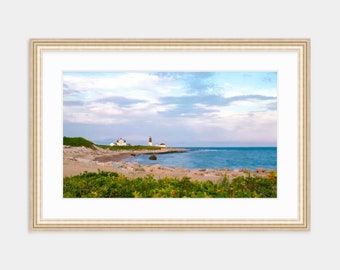 Point Judith Lighthouse, Narragansett, Rhode Island, Coastal Decor, Nautical, Beach Photography, Wall Art, Interior Decor, Narragansett Art