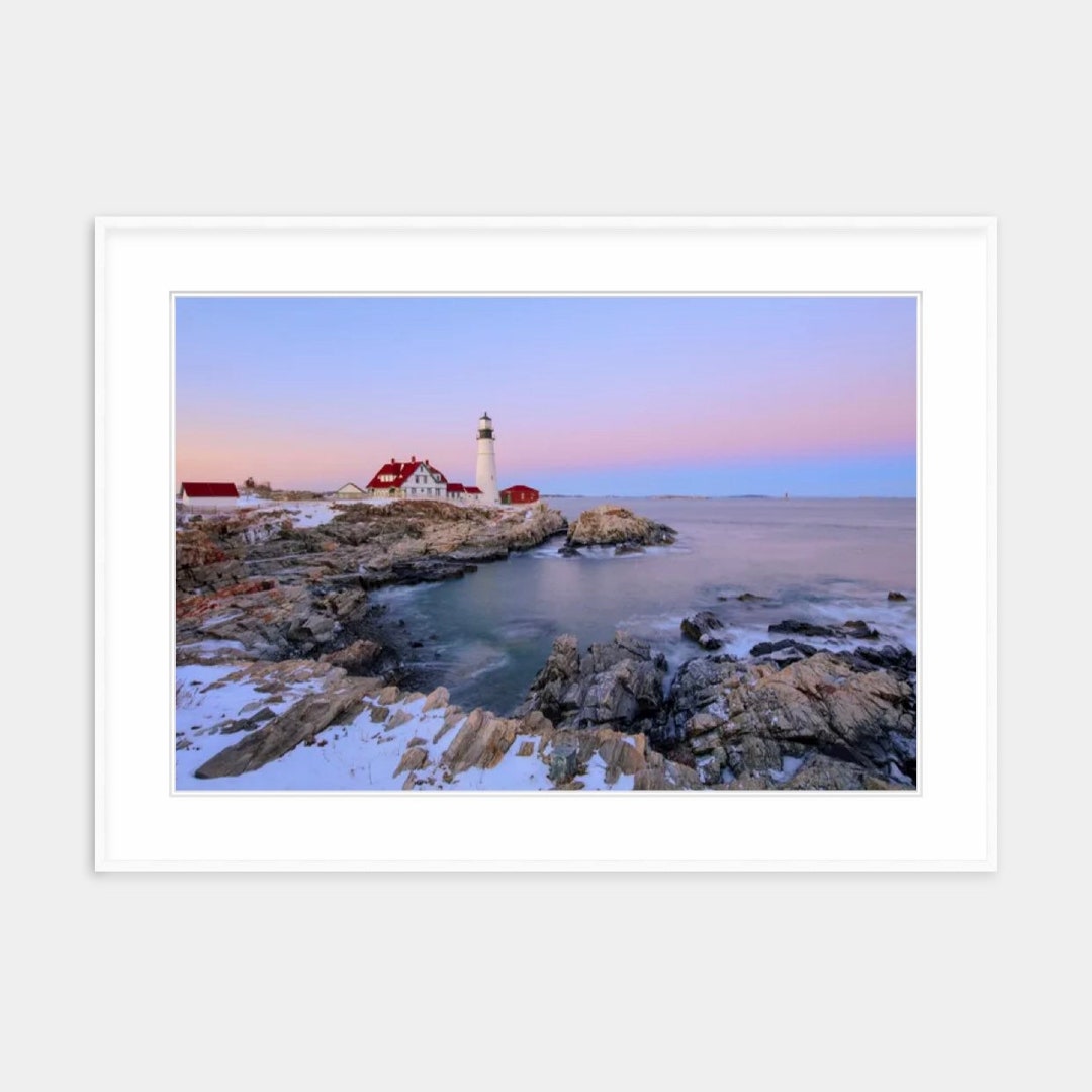 Portland Head Lighthouse Print: Maine Coastal Seascape Wall Art - Etsy