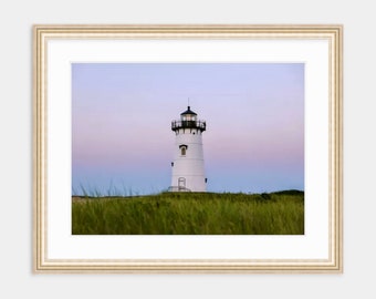 Edgartown Lighthouse, Edgartown, Martha's Vineyard, Art, Artwork, Photograph, Beach Art, Ocean Art, Lighthouse, Seascape, Sunset, Coastal