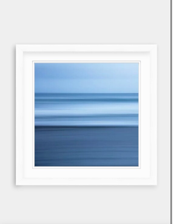 Narragansett Beach Photograph: Abstract Ocean Seascape, Rhode Island Coastal Art