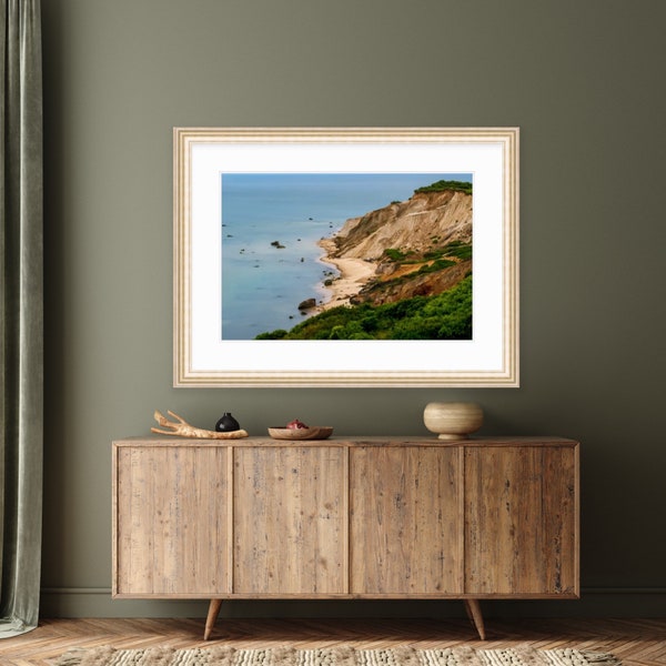 Coastal Wall Art, Coastal Print, Gay Head Cliffs, Aquinnah, Martha's Vineyard, Beach Photograph, Coastal Artwork, Beach Photo