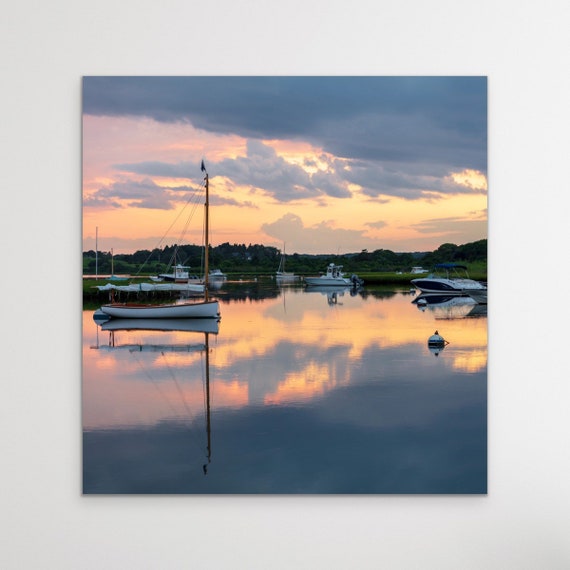 Coastal Art, Nashaquitsa Pond, Chilmark, Martha’s Vineyard Photography, Martha’s Vineyard Artwork, Coastal Home Decor, Sunset Artwork,