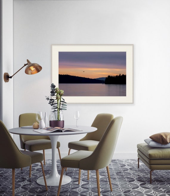 Framed Art, Lake Winnipesaukee, Meredith, New Hampshire, NH, Framed New England Art, Framed Print, Lakes Region NH, New England, Sunset