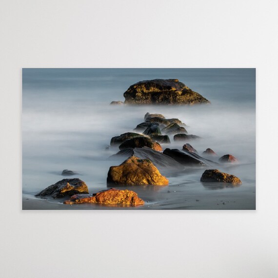 Canvas Wall Art, Scarborough Beach, Narragansett, Rhode Island, Canvas  Artwork, Coastal Wall Art, Coastal Home Decor, Ocean Photography