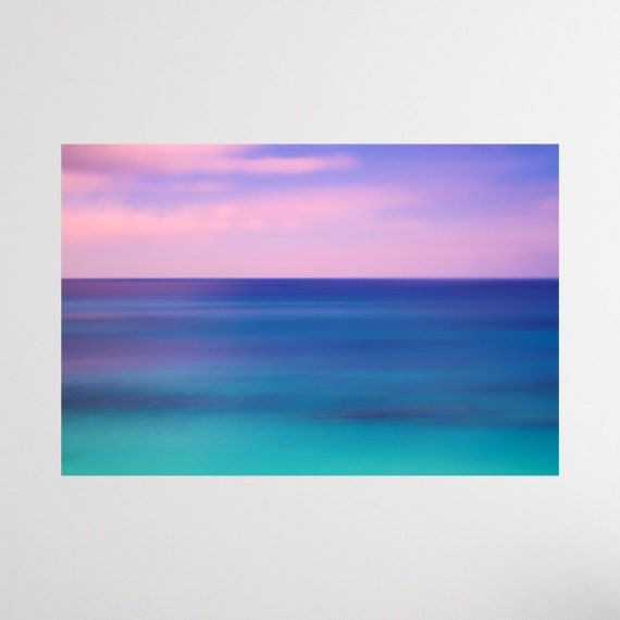 Bermuda, Bermuda Artwork, Canvas Wall Art, Sunset, Canvas, Turquoise, Aqua, Vibrant, Abstract, Wall Art, Coastal Decor, Art, Ocean, Beach