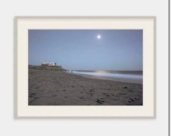 Rhode Island Artwork, Moonstone Beach, South Kingstown, Rhode Island, Art, Artwork, Photograph, Beach, Ocean, Waves, Seascape, Coastal, Moon