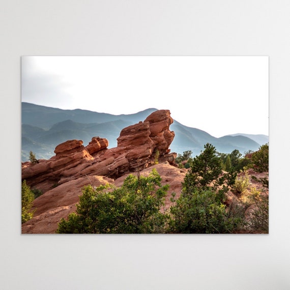 Garden of the Gods, Colorado Springs, Colorado, Nature, Photography, Canvas, Hiking, Decor, Wall Art, Mountains, Artwork, Horseback Riding