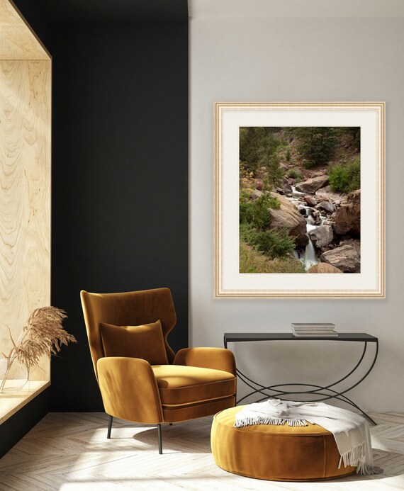 Framed Art, Waterfall, Eldorado Canyon State Park, Boulder, Colorado, Framed Print, Mountain Artwork, Colorado Artwork, Nature Photography