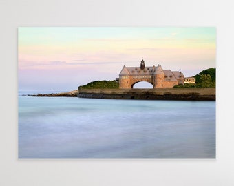 Narragansett Towers Canvas Art: Rhode Island Coastal Photography