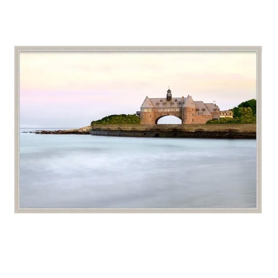 Framed Narragansett Towers Art Print: Rhode Island Coastal Decor