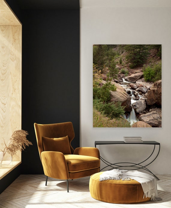 Eldorado Canyon State Park, Boulder, Colorado, Waterfall, Photography, Canvas, Nature, Hiking, Decor, Wall Art, Mountains, Colorado Artwork