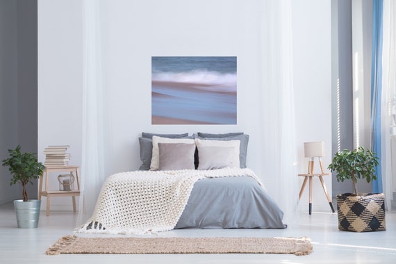 Coastal Abstract Art, Canvas Wall Art, East Beach, Rhode Island, Beach Photography, Canvas Art, Coastal Wall Art, Beach House Decor