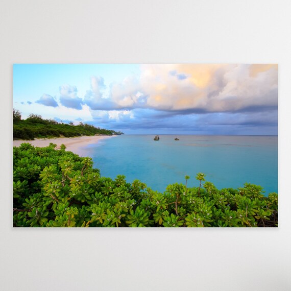 Bermuda Wall Art, Long Bay Beach, Bermuda Photography, Turquoise, Canvas Wall Art, Tropical, Coastal Decor, Bermuda Art, Coastal Decor,Beach