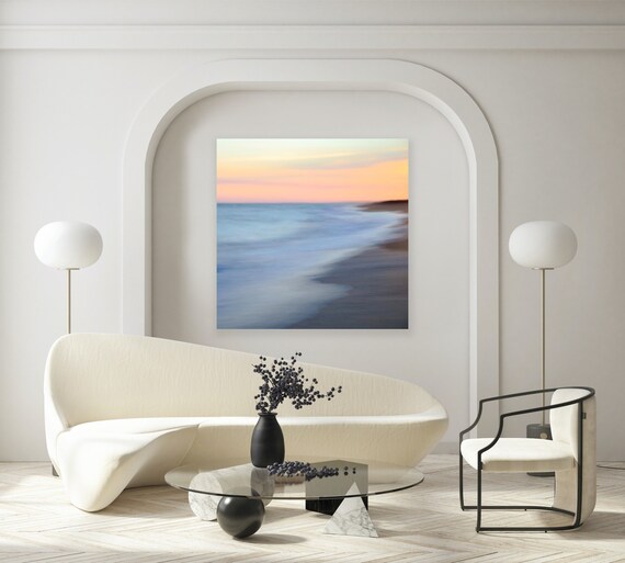 South Beach, Katama, Martha's Vineyard, Canvas, Abstract, Beach, Photography, Coastal, Decor, Wall Art, Sunset, Seascape, Ocean, Gift