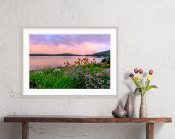 Lake Winnipesaukee Photography, Meredith, New Hampshire, Church Landing, Lake Winnipesaukee Artwork, Sunset Artwork, Wall Decor