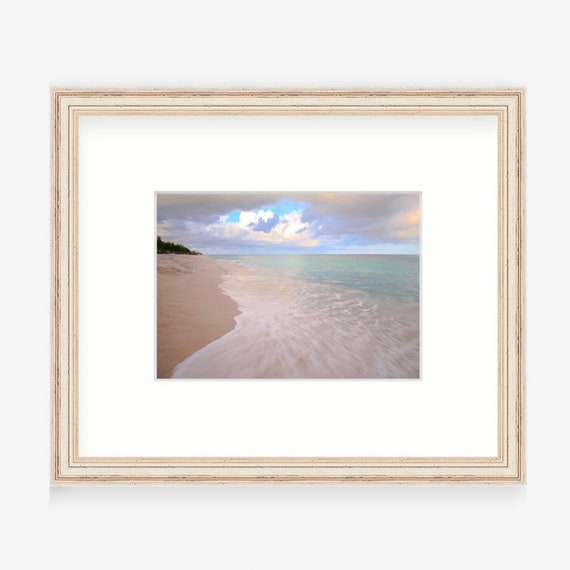 Gift Boxed, Framed Art, Bermuda, Long Bay Beach, Caribbean Art, Framed Print, Coastal, Caribbean Gift, Art, Gift, Beach Art, Beach Art