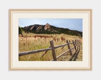 Flatirons Photograph: Chautauqua Park, Boulder Colorado Wall Art Print