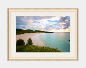 Bermuda Artwork, Horseshoe Bay Beach, Bermuda, Canvas Artwork, Tropical Wall Art, Seascape, Coastal Home Decor, Bermuda Photography, Ocean