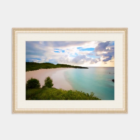 Bermuda Artwork, Horseshoe Bay Beach, Bermuda, Canvas Artwork, Tropical Wall Art, Seascape, Coastal Home Decor, Bermuda Photography, Ocean