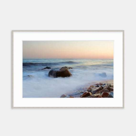 Framed Art, Weekapaug, Westerly, Rhode Island, Rhode Island Framed Art, Framed Print, Coastal Art, Beach Art, Beach Stones, New England, Art