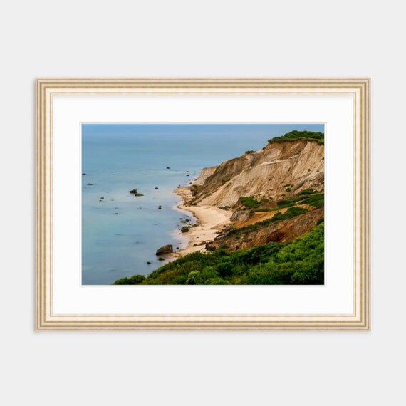 Framed Art, Gay Head Cliffs, Martha’s Vineyard, Aquinnah, Framed Print, Coastal, New England, Martha’s Vineyard Wall Art, MV, Gay Head Light