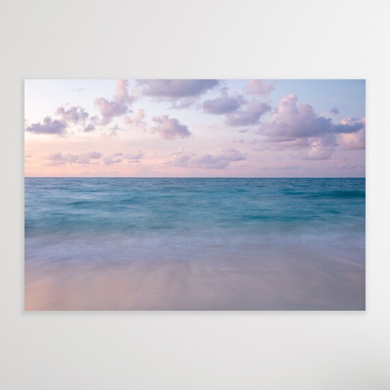 Grace Bay, Turks and Caicos, Fine Art, Canvas, Turquoise, Aqua, Ocean, Sunset, Wall Art, Coastal Decor, Caribbean Art, Turks and Caicos Art