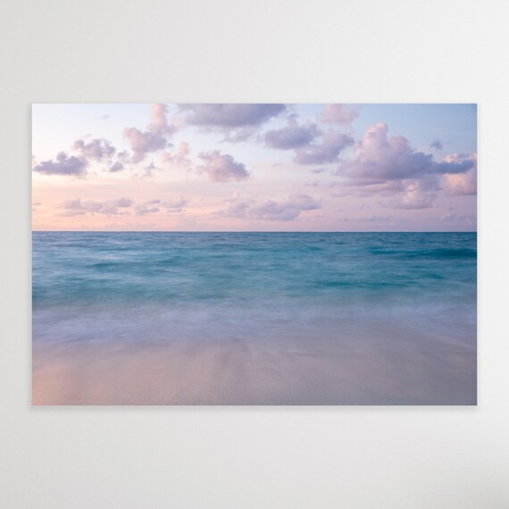 Grace Bay, Turks and Caicos, Fine Art, Canvas, Turquoise, Aqua, Ocean, Sunset, Wall Art, Coastal Decor, Caribbean Art, Turks and Caicos Art