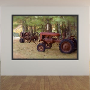 Country Art, Foster, Rhode Island, Vintage, Tractors, Autumn Photography, Farm, New England Photograph, Country Home Decor, Fall Decor, RI image 10