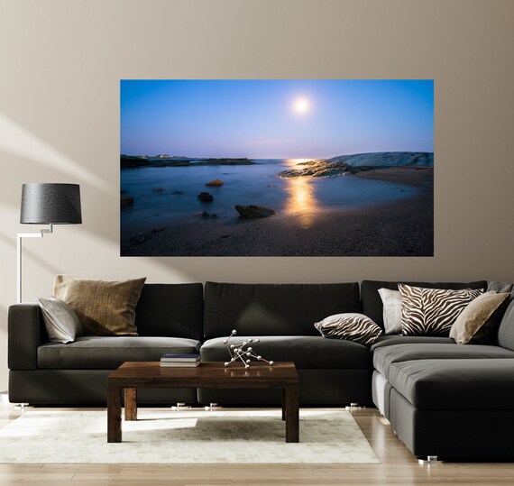 Moonlight  Ocean Drive ~ Newport, Rhode Island, Canvas, Fine Art Photography, Wall Art, Home Decor, Sunset, Ocean, Seascape, Coastal, Beach