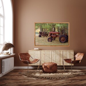 Country Art, Foster, Rhode Island, Vintage, Tractors, Autumn Photography, Farm, New England Photograph, Country Home Decor, Fall Decor, RI image 8