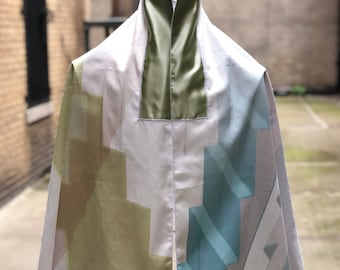Handmade Twill & Satin Tallit | Mah Nora Prayer Shawl