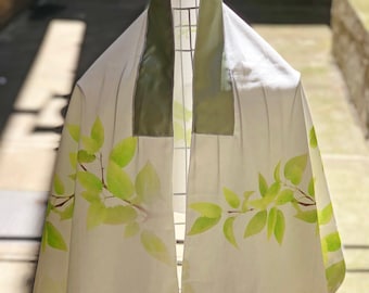 Tallit (medium-weight twill & satin prayer shawl) | Neshamah / Eretz (Soul / Earth)