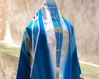 Tallit (medium-weight twill & satin prayer shawl) | Simu Lev / Pay Heed