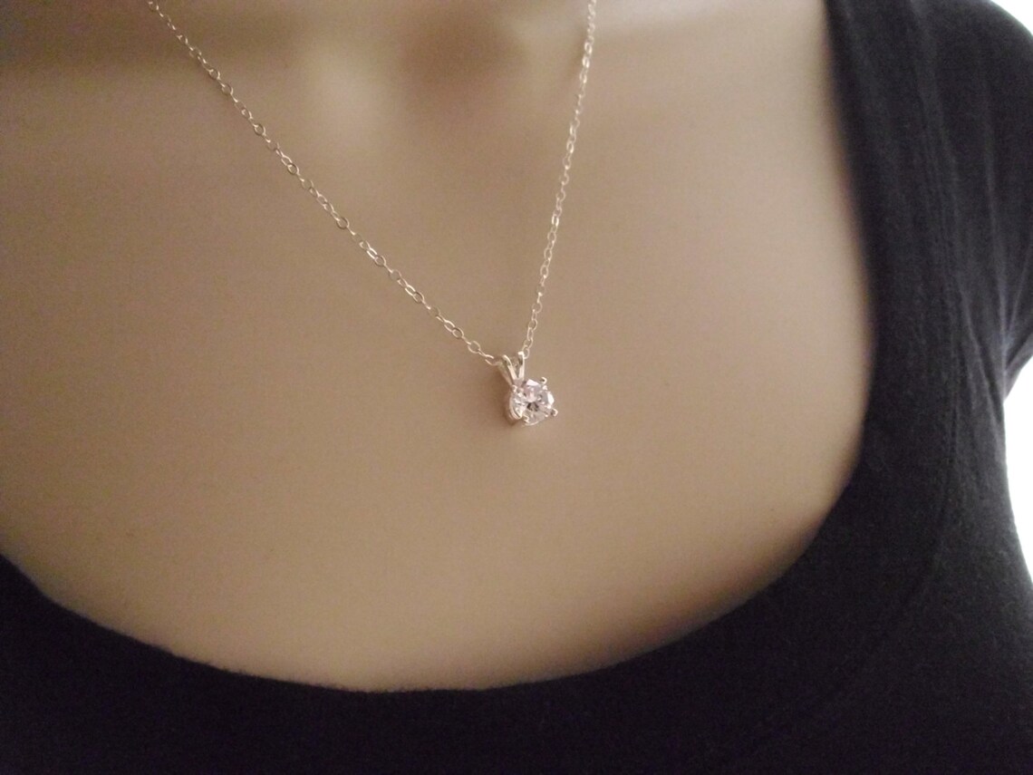 Cubic Zirconium Fashion Pendants Sterling Silver