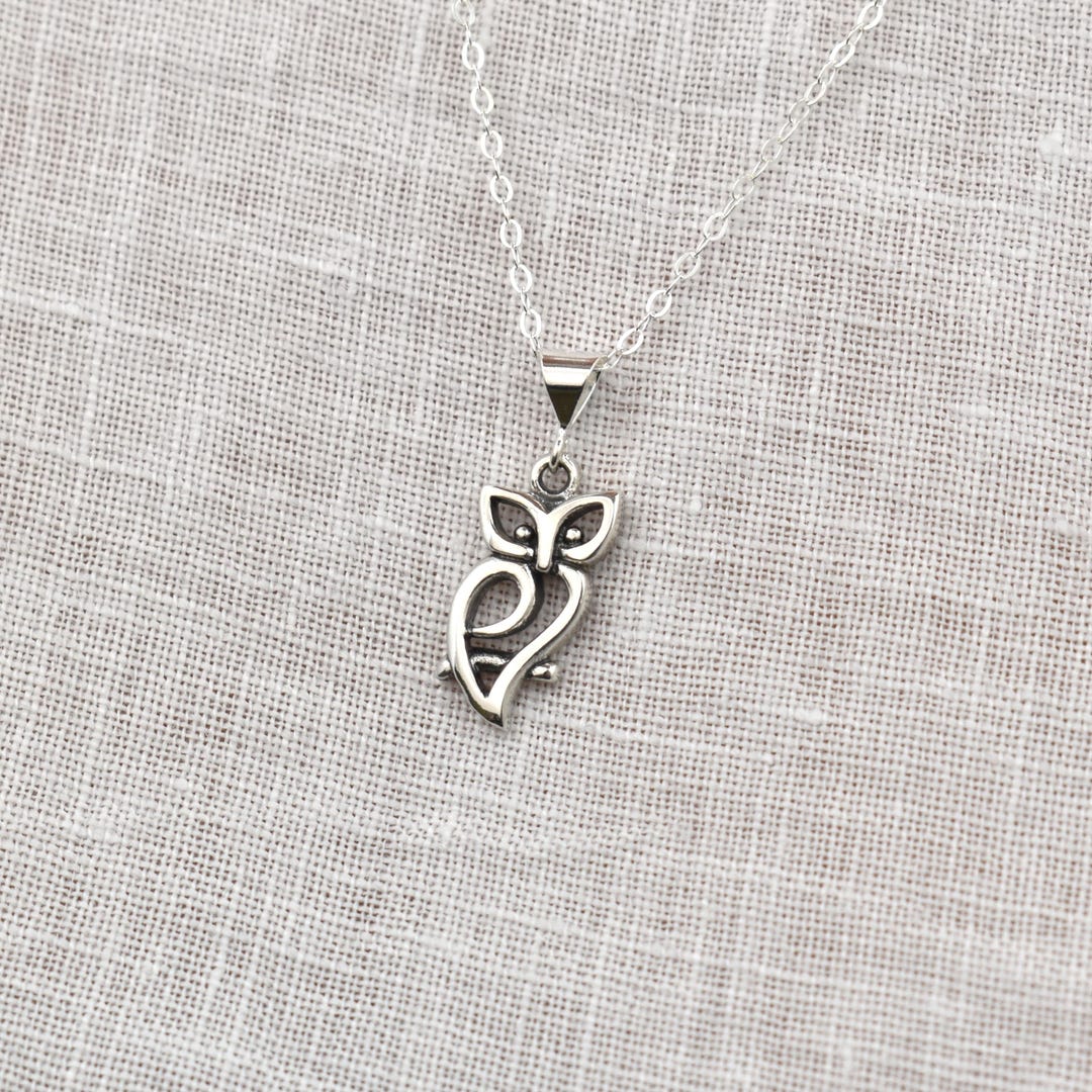 Collier à pendentif hibou en argent Cadeau bijoux de fin