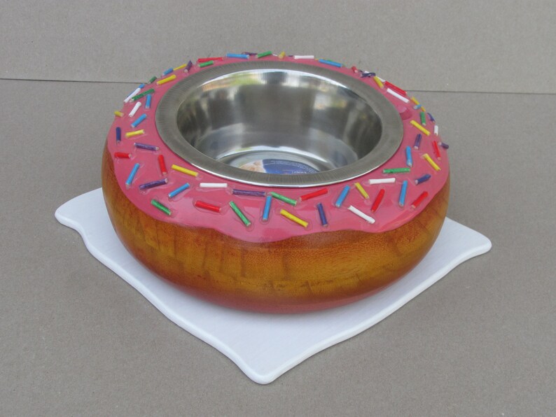 donut dog bowl
