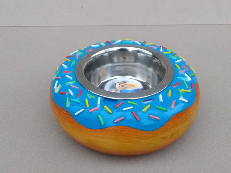 donut dog bowl