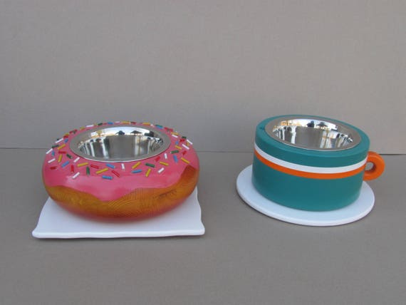donut dog bowl