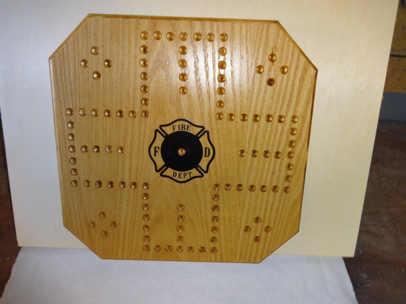 Handmade Oak Aggravation Board Game Customized Logo 4 Etsy