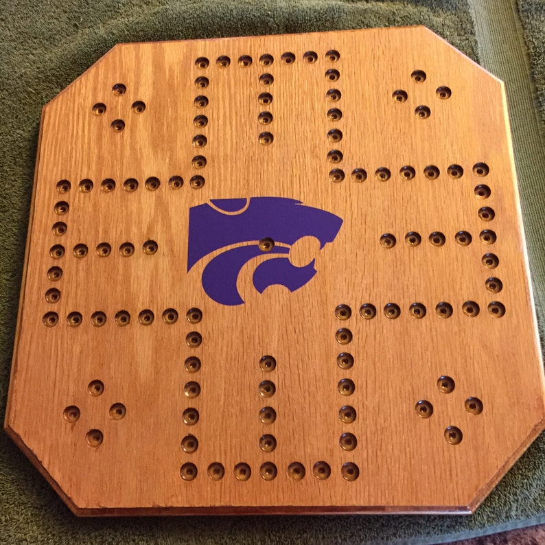 Handmade Oak Aggravation Board Game Customized Logo 4 Etsy