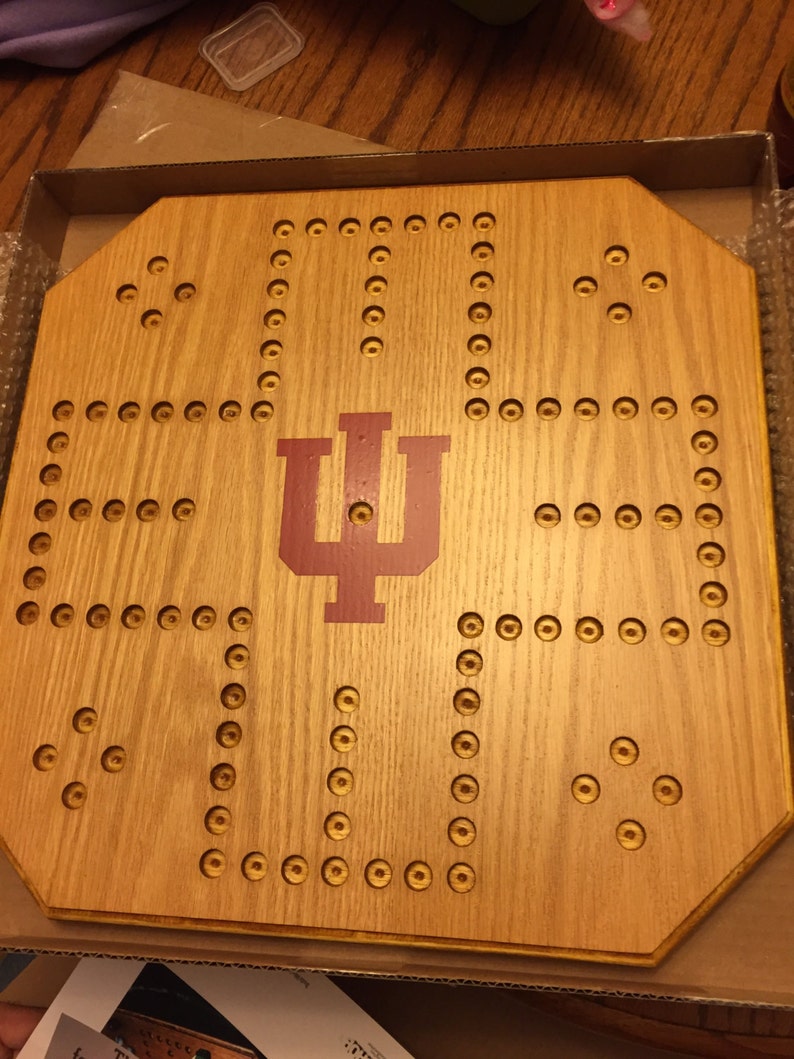 Handmade Oak Aggravation Board Game Customized Logo 4 - Etsy